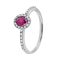 Anello Salvini Donna Dora in Oro bianco Rubino 0.4 Ct 20057627 - 20057627